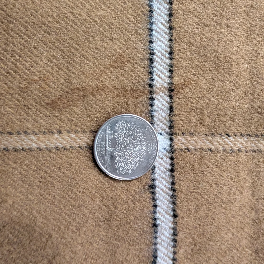Dior Tan Plaid Scarf